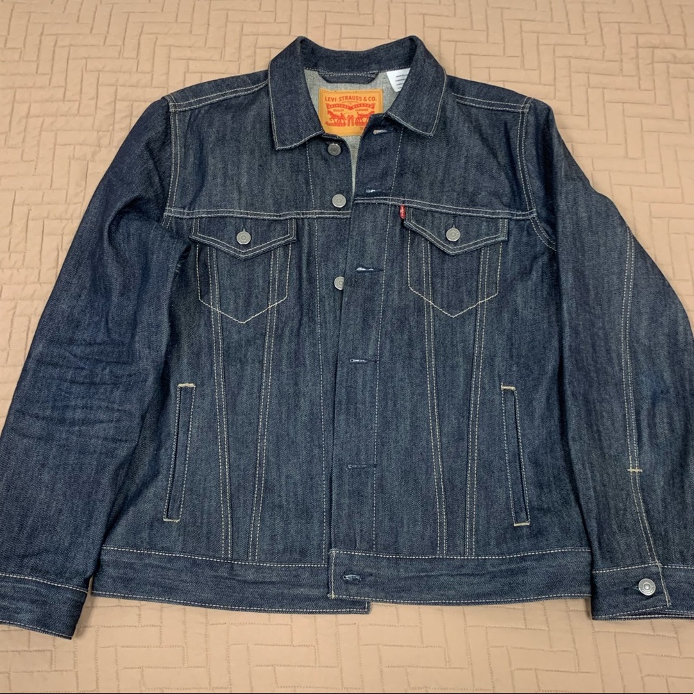 Men’s Levi’s Rigid Denim Trucker Jacket sz Large
